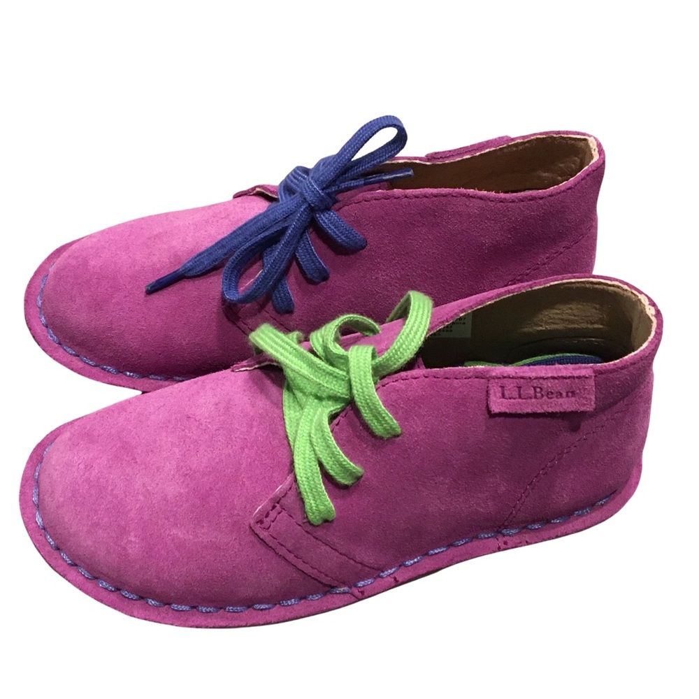 LL Bean Purple Suede Kids’ Chukkas Sz 11